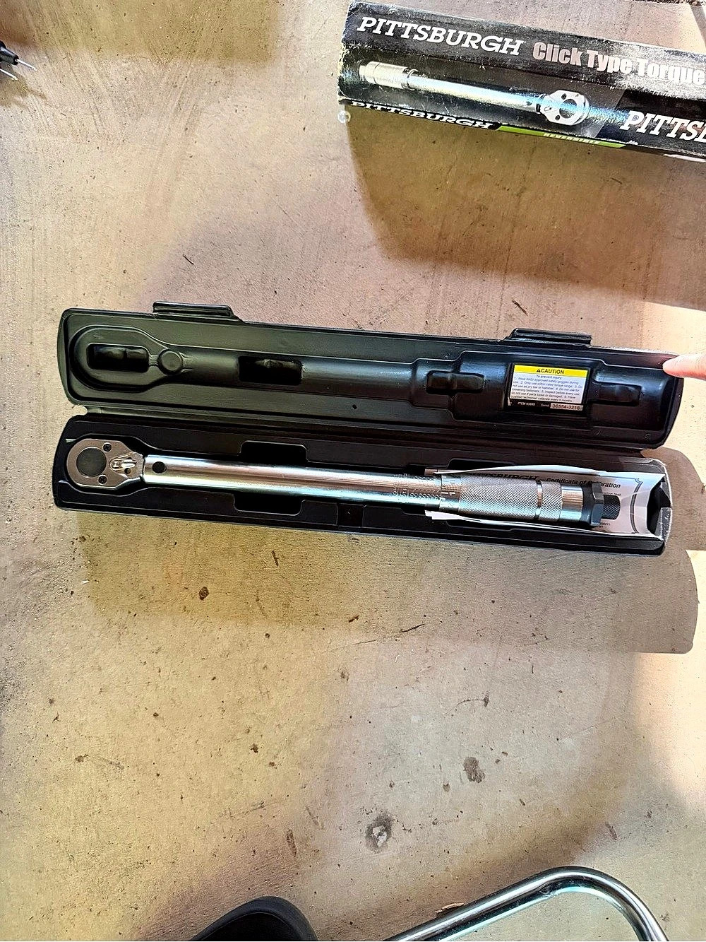 Pittsburgh 3/8 in. Drive Click Type Torque Wrench